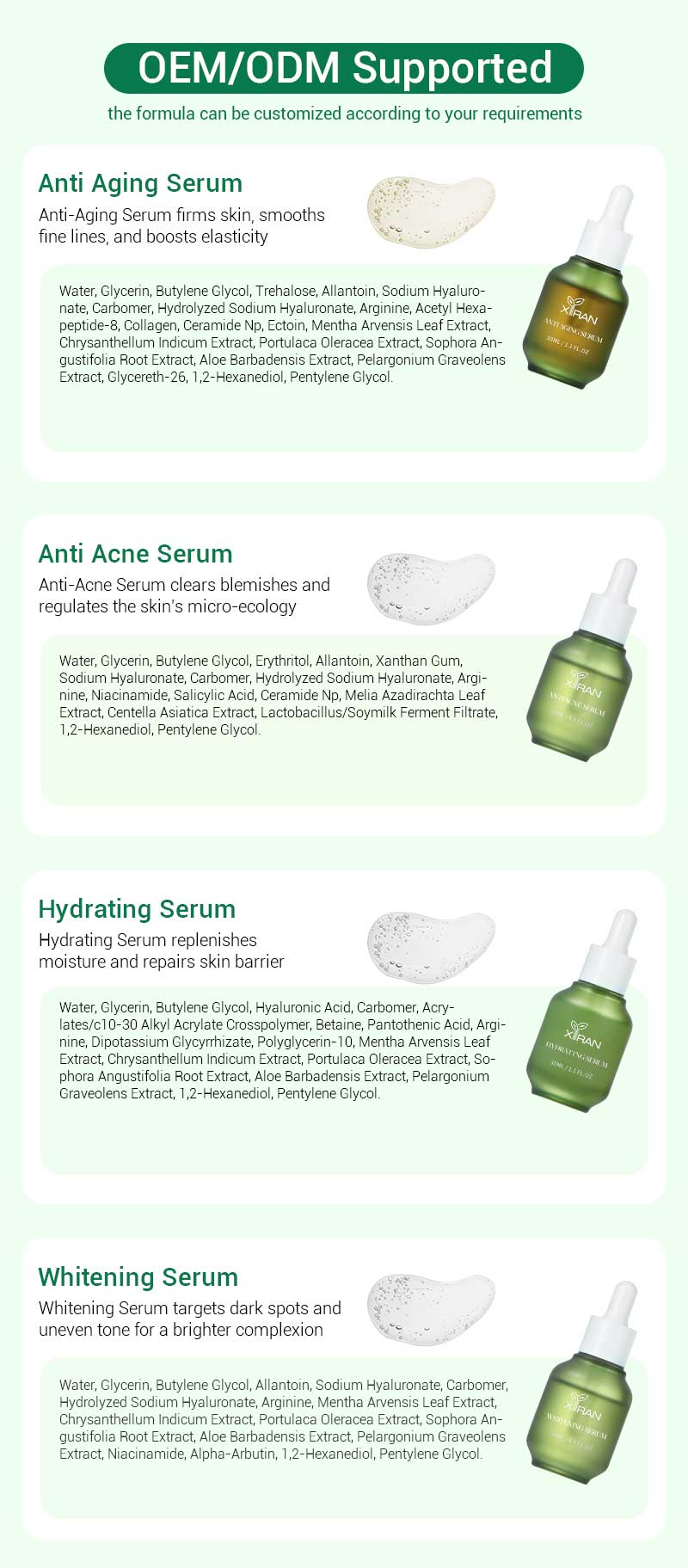 private label functional serum